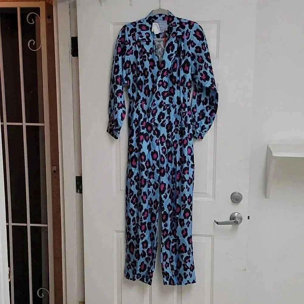 Domiva Paris Silk Printed Jumpsuit